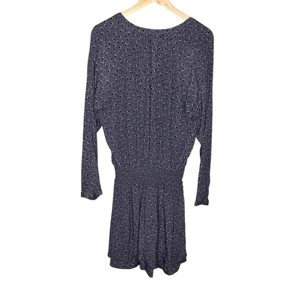 Rails Jasmine Star Print Long Sleeve Dress In Midnight Stars Sz L - Picture 6 of 9